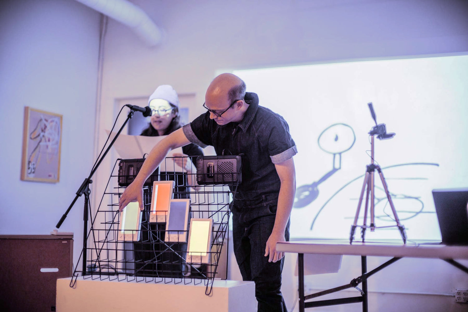 Nadine Nakanishi (left) and Nick Butcher (right) of Sonnenzimmer