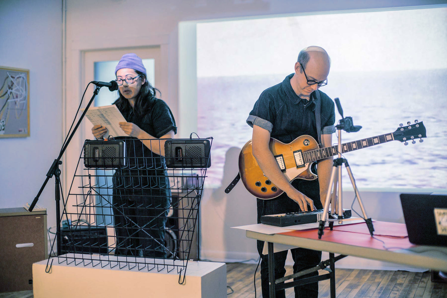 Nadine Nakanishi (left) and Nick Butcher (right) of Sonnenzimmer