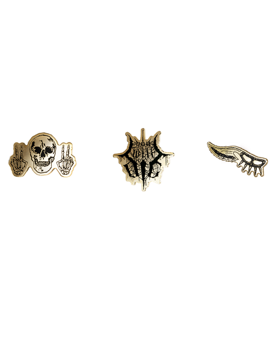 You Will Die Pins - Set of Three