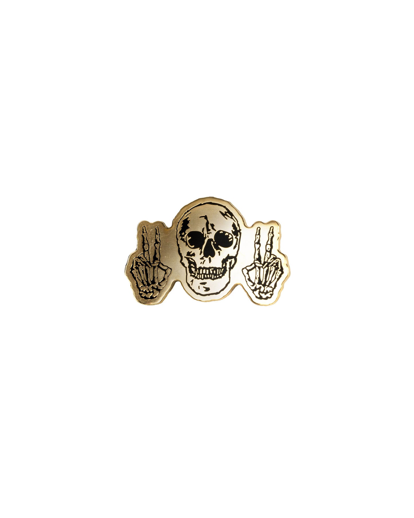 Peace Lives Skull Pin