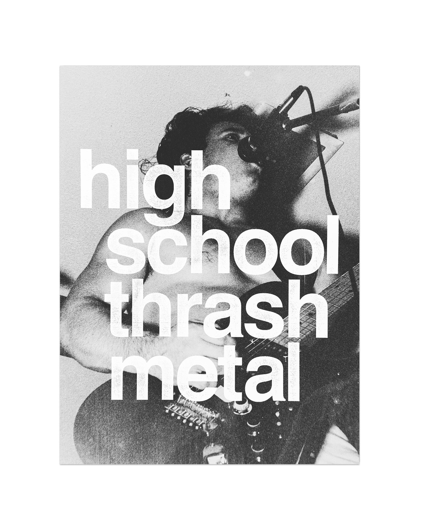 High School Thrash Metal - Framed Print