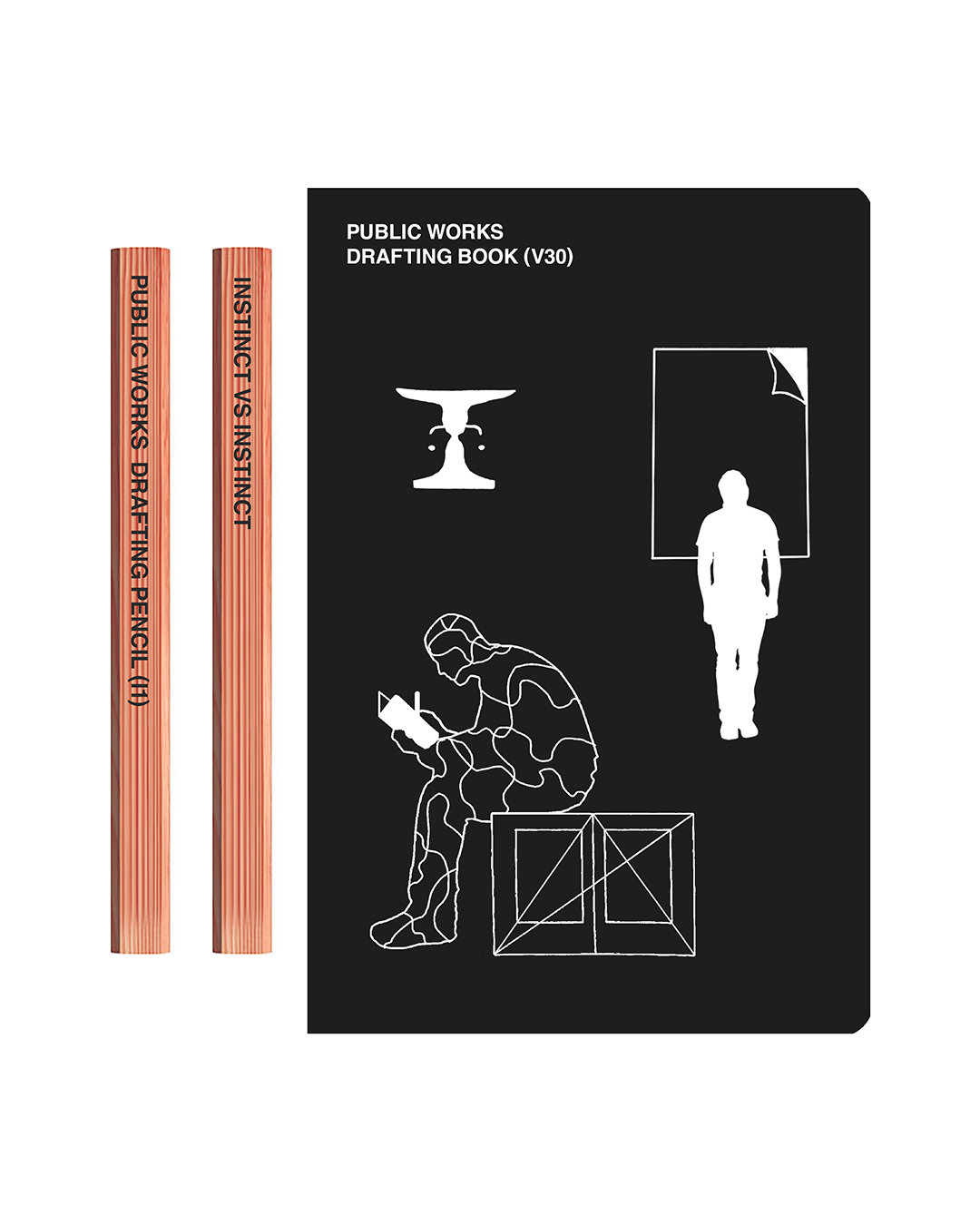 Drafting Notebook Rid Drafting Book (V30) & Pencil (I1) Set – Public Works